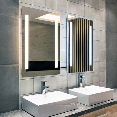 Customized Design Style LED Lighted Bathroom Mirror with Clock and Medicine Cabinet