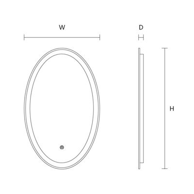 Hotel Bathroom Accessories Round Wall Barber Station Fogless Shower Mirror Design