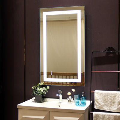 Bathroom Vanity Round Metal Frame Mirror With Replaceable 2835 SMD LED Strip Lighting