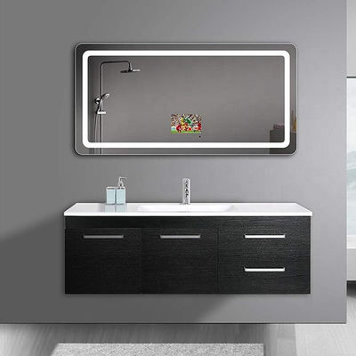 Stainless Steel Bathroom Decorative Wall Mirror Cabinet With Light CCT 2700K-6000K