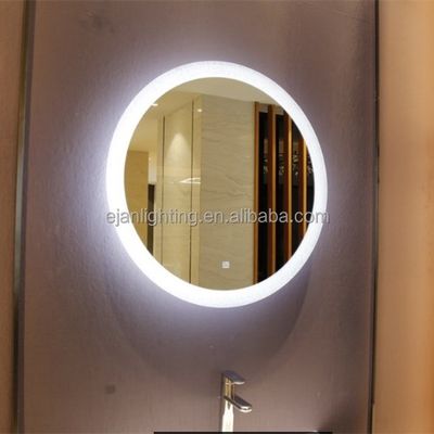 Glass Oval Shape Round Smart Touch Screen LED Bathroom Vanity Mirror with Dimming