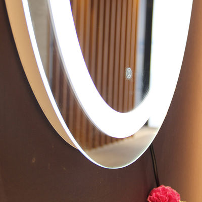 Wall Mounted Round Backlight Mirror for Bathroom 5mm Environmental Silver Mirror