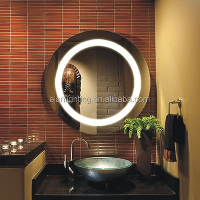 Wall Mounted Round Backlight Mirror for Bathroom 5mm Environmental Silver Mirror
