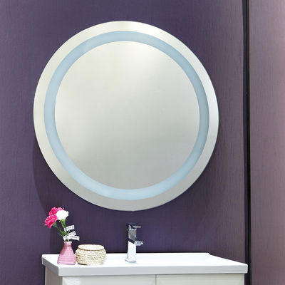 Wall Mounted Round Backlight Mirror for Bathroom 5mm Environmental Silver Mirror