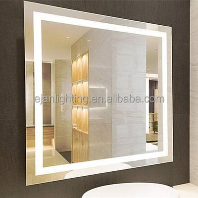 Illuminated Wall Mounted Bathroom LED Backlit Mirror with Demister and Illuminated