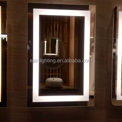Illuminated Wall Mounted Bathroom LED Backlit Mirror with Demister and Illuminated