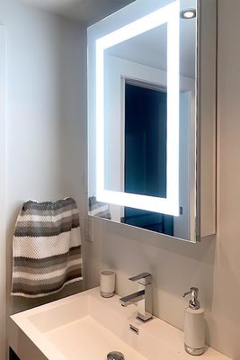 Hotel and Barbershop Interior Decorative Rectangle Led Bathroom Vanity Illumination