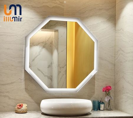 2700K-6000K Light Color LED Illuminated Mirror with Elegant Suspension Frame Design