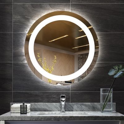 High Output SMD LEDs Custom Decorative Lighted Fogless LED Mirror for Hotel Bathrooms