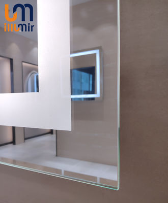 2700K-6000K CCT Hotel Decorative LED Wall Vanity Mirror With Lights Single Sided