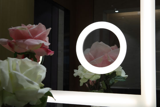 2700K-6000K CCT Hotel Decorative LED Wall Vanity Mirror With Lights Single Sided