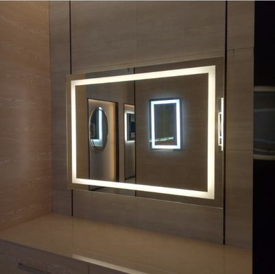 Foshan ETERNA LED Clock Bathroom Mirror with Magnifying Function and 5 Years Guarantee