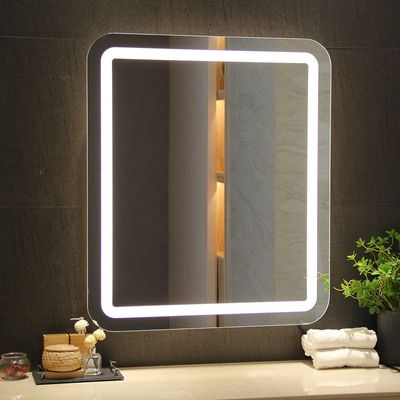 110V-277V 50/60Hz Modern LED Lighted Wall Bath Mirror with 5mm Copper Free Silver Mirror