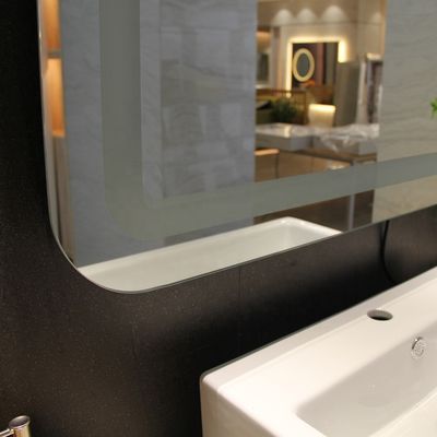 110V-277V 50/60Hz Modern LED Lighted Wall Bath Mirror with 5mm Copper Free Silver Mirror