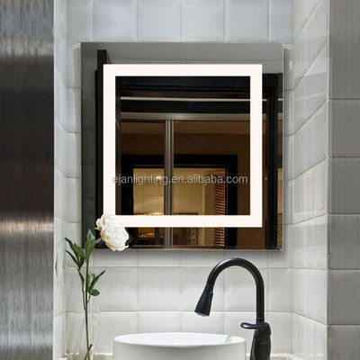 Wall Backlit Feature Rectangle Backlit Bath Light Mirror for Hotel ETL Certification