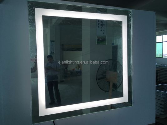 Wall Backlit Feature Rectangle Backlit Bath Light Mirror for Hotel ETL Certification