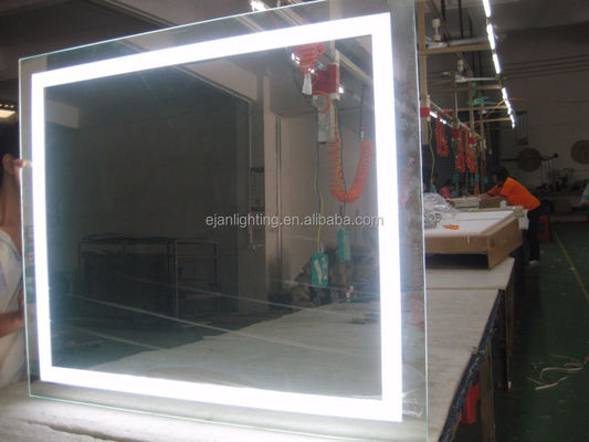 Wall Backlit Feature Rectangle Backlit Bath Light Mirror for Hotel ETL Certification