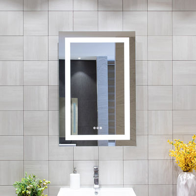 Front Lighted Bathroom Smart Vanity LED Washroom Mirror for Home Modern Luxury Custom