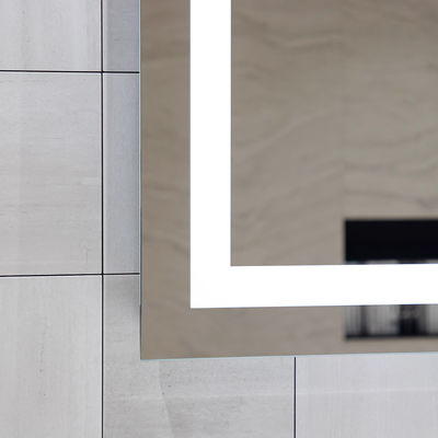 Front Lighted Bathroom Smart Vanity LED Washroom Mirror for Home Modern Luxury Custom