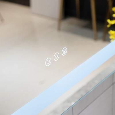 Front Lighted Bathroom Smart Vanity LED Washroom Mirror for Home Modern Luxury Custom