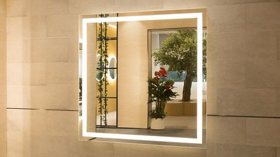 Adjustable Color Temperature W36"xH24 Wall Mount LED Bathroom Mirror for Home Bathroom