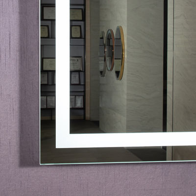 Hotel Bathroom LED Mirror with Frameless Design and Customizable Color Temperature