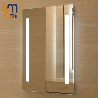 Wall Decoration Square Led Bathroom Mirror Custom For Luxury Hotel/Home