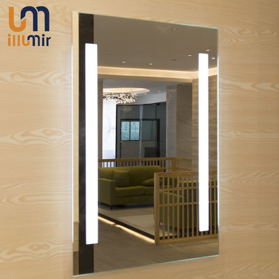 Wall Decoration Square Led Bathroom Mirror Custom For Luxury Hotel/Home