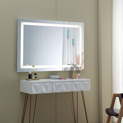 Custom Decorative Wall LED Touch Sensor Bathroom Magnifying Vanity Mirror With Light
