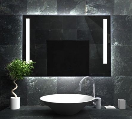 High End LED Full Length Lighted Bath Vanity Mirror with Rust Resistant Chassis