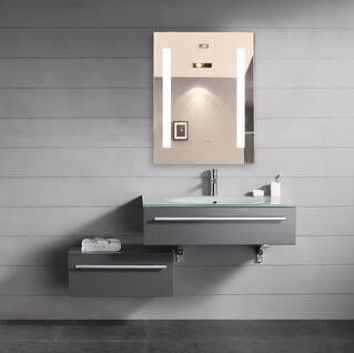 High End LED Full Length Lighted Bath Vanity Mirror with Rust Resistant Chassis