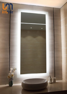 Customized Large LED Bathroom Mirror Frameless Easy Installation And Cleaning