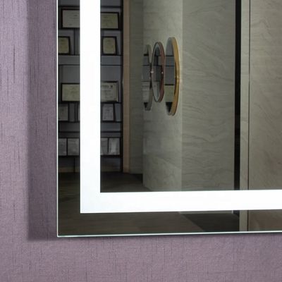 Custom Lighted Bathroom Smart Vanity LED Mirror with Rust Resistant Metal Chassis