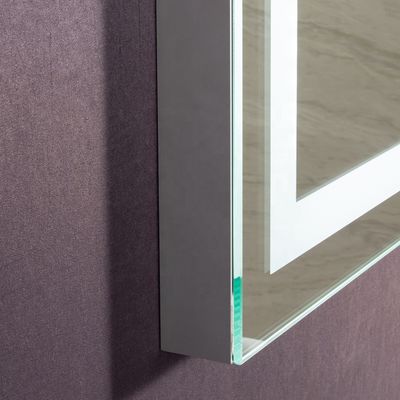 Custom Lighted Bathroom Smart Vanity LED Mirror with Rust Resistant Metal Chassis