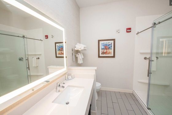 Bathroom Decorative LED Wall Mirror Glass Rectangle 5mm Copper Free Mirror for Hotel
