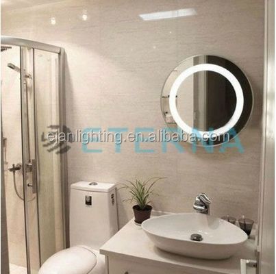 Wall or Standing Installation LED Backlit Glass Bathroom Mirror with Illumination