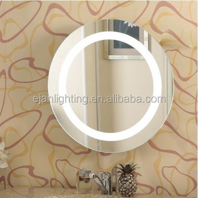 Wall or Standing Installation LED Backlit Glass Bathroom Mirror with Illumination