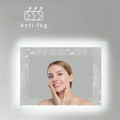 5mm Environmental Silver Mirror LED Backlit Touch Screen Smart Large Mirror for Bathroom