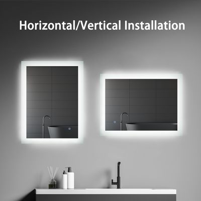 5mm Environmental Silver Mirror LED Backlit Touch Screen Smart Large Mirror for Bathroom