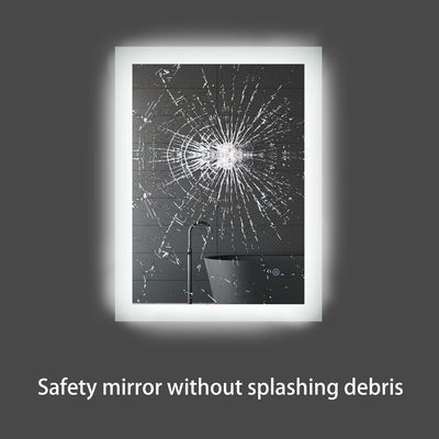5mm Environmental Silver Mirror LED Backlit Touch Screen Smart Large Mirror for Bathroom