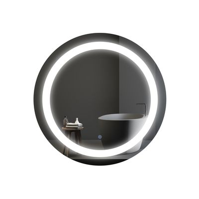 Compact Bathroom Mirror With Lights Corrosion Protection Adjustable Lighting