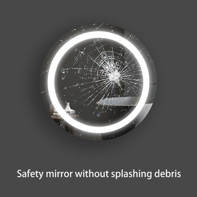 Compact Bathroom Mirror With Lights Corrosion Protection Adjustable Lighting