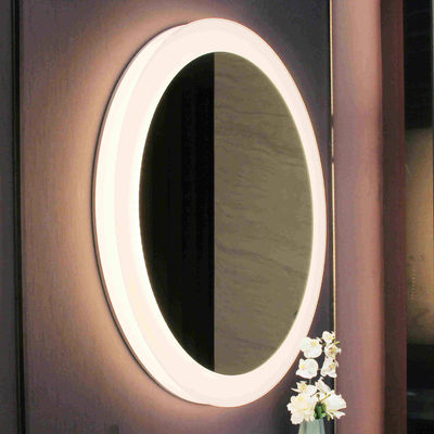 Hotel Bathroom Accessories LED Smart Round Mirror with Touch Switch and 120pcs LED