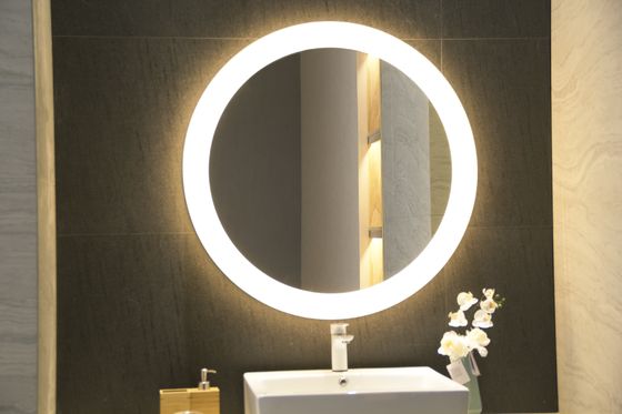Hotel Bathroom Accessories LED Smart Round Mirror with Touch Switch and 120pcs LED