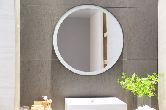 Hotel Bathroom Accessories LED Smart Round Mirror with Touch Switch and 120pcs LED