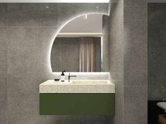 Customized Size Intelligent Wall Mounted LED Backlit Vanity Mirror for Hotel Bathrooms