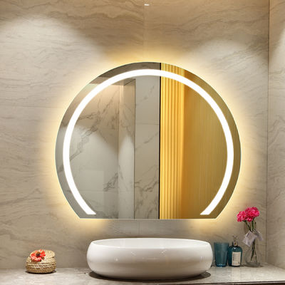 Customized Size Intelligent Wall Mounted LED Backlit Vanity Mirror for Hotel Bathrooms