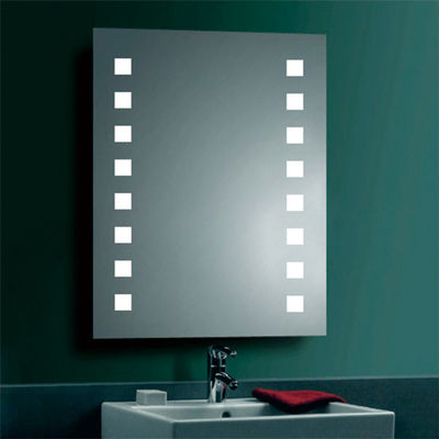 Dustproof LED Strip Bathroom Mirror Easy Installation with Touchable Screen