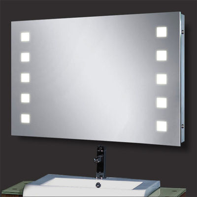 Dustproof LED Strip Bathroom Mirror Easy Installation with Touchable Screen