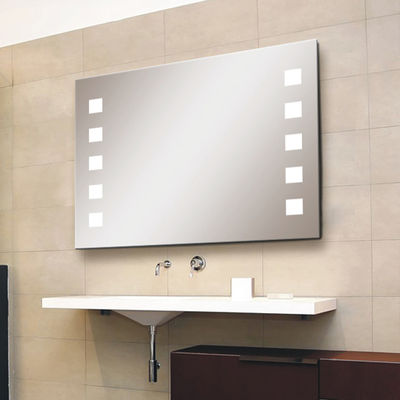 Dustproof LED Strip Bathroom Mirror Easy Installation with Touchable Screen